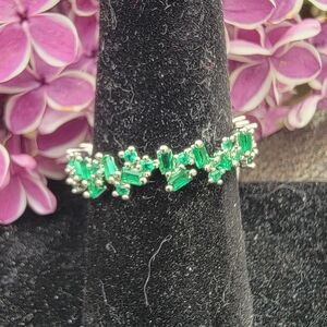 Bomb party ring lab created emerald